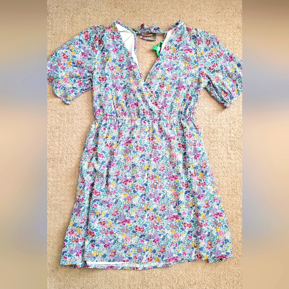 Floral V-Neck Dress